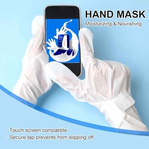Hand and Foot Mask Set, 3pk Foot Mask & 3pk Hand Mask for Dry Cracked Hand Heel, Glove & Socks with Nicotinamide + Shea Butter + Goat Milk