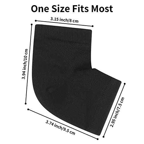 tifanso 3 Pairs Moisturizing Heel Socks for Dry Cracked Feet, Gel Repair Moisture Spa Socks for Women Dry Cracked Heels Overnight (Regular)