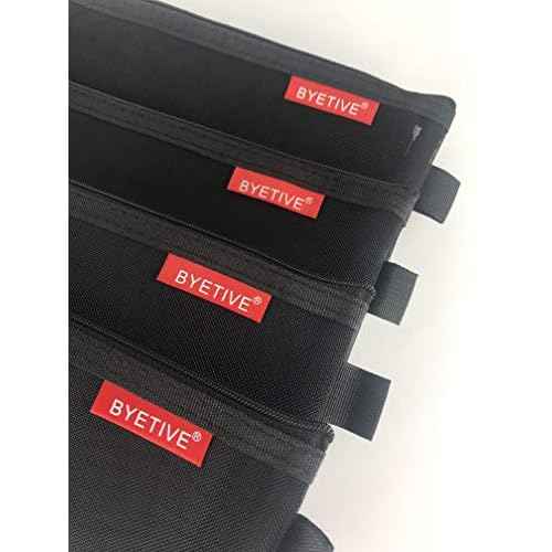 Mesh Cosmetic Bag Mesh Makeup Bag Set Nylon Bag With Zipper Toiletry Beauty Storage Bags Zipper Pouch Cosmetic Organizer Travel Accessories Kit Set Portable Storage, 8 PCS Black A