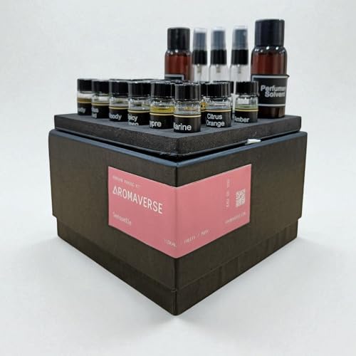 SENSUELLE | DIY Perfume Making Kit | Women Eau De Parfums | Create 3 Custom Alluring Scents | Sensual, Musky & Rosy Notes | Portable Refillable Mist Bottles | Make 3 x 8ml