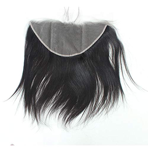 Transparent Lace Frontal Closure - 14 Inch Unprocessed Brazilian Human Hair | Pre-Plucked, Ear to Ear, Natural Hairline