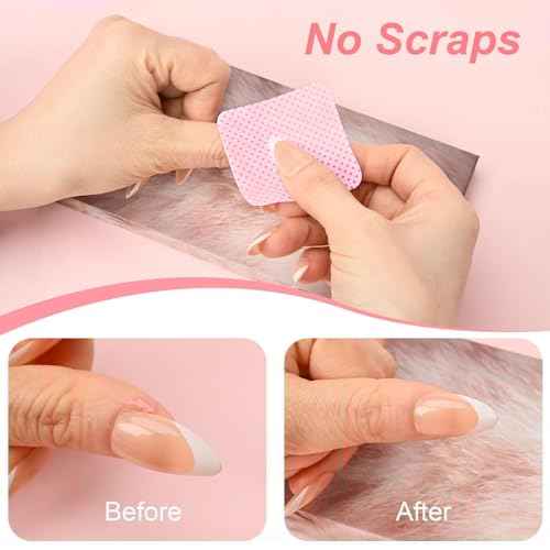 Lint Free Nail Wipes, 540PCS Nail Supplies Nail Polish Remover Wipes, Super Absorbent Soft Nail Wipes for Fingernail Polish Remover and Eyelash Extension Wipes for Nail Art