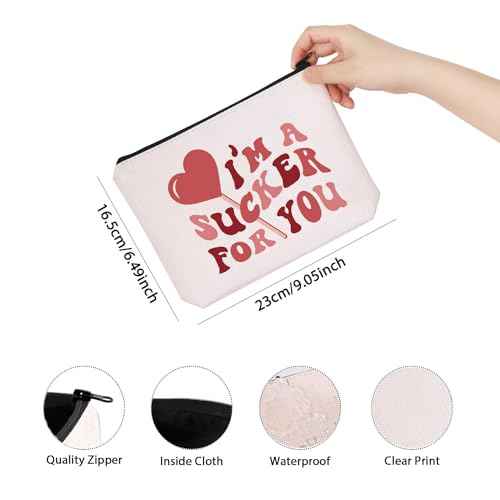 TSOTMO Rock Band Make Up Bag Singer Album Gift I¡¯m A Sucker For You Bag Gift For Band Fans (SUCKER)