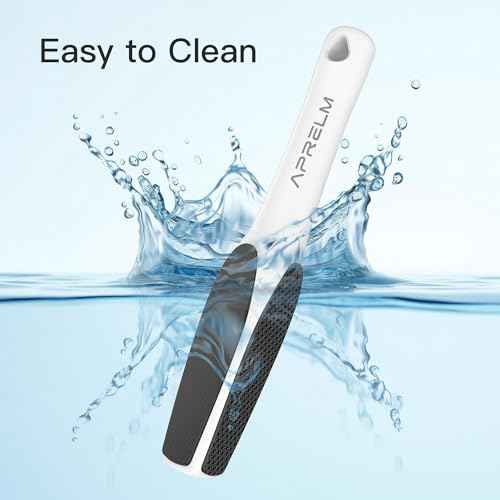 AprElm-H3 Professional 3-Sided Glass Foot Callus Remover, 3-in-1(Coarse, Medium, Fine) Foot File Pedicure Tools for Feet Hard Skin Smooth Polishing (White)