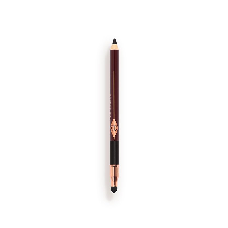 Charlotte Tilbury Rock 'N' Kohl Eyeliner Pencil - Waterproof Eyeliner with a Precision Smudger Tip - Infused with an Enhanced Kajal Formula for Sultry, Smokey Eyes - Bedroom Black