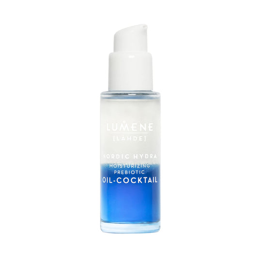 Lumene Nordic Hydra Prebiotic Oil-Cocktail - Hydrating Bi-Phase Face Oil for Dehydrated Skin | 30ml