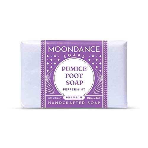 Soapsations Foot Scrub Soap - Handmade Pumice Soap with Tea Tree and Peppermint Essential Oils