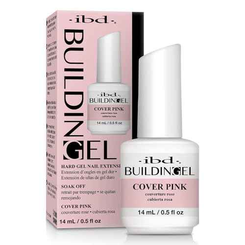 IBD Building Gel, Hard Gel Nail Extension, Cover Pink, 0.5 oz