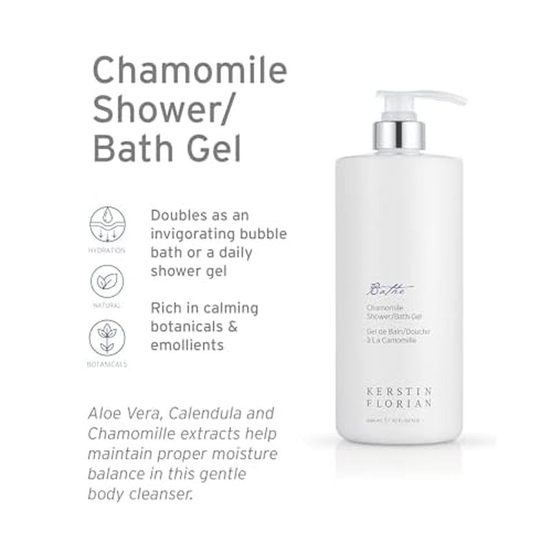 Kerstin Florian Chamomile Shower and Bath Gel | Aromatherapy Body Wash (13.5 fl oz)