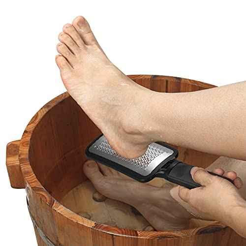 Colossal Pedicure Rasp Foot File, Professional Foot Care Pedicure Stainless Steel File to Removes Hard Skin, Can Be Used On Both Dry and Wet Feet