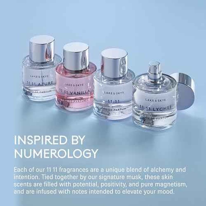 Lake & Skye, 11 11 Eau de Parfum - 100ml/ 3.4oz - Skin Musk, Clean, Vegan, Paraben-Free, Cruelty-Free