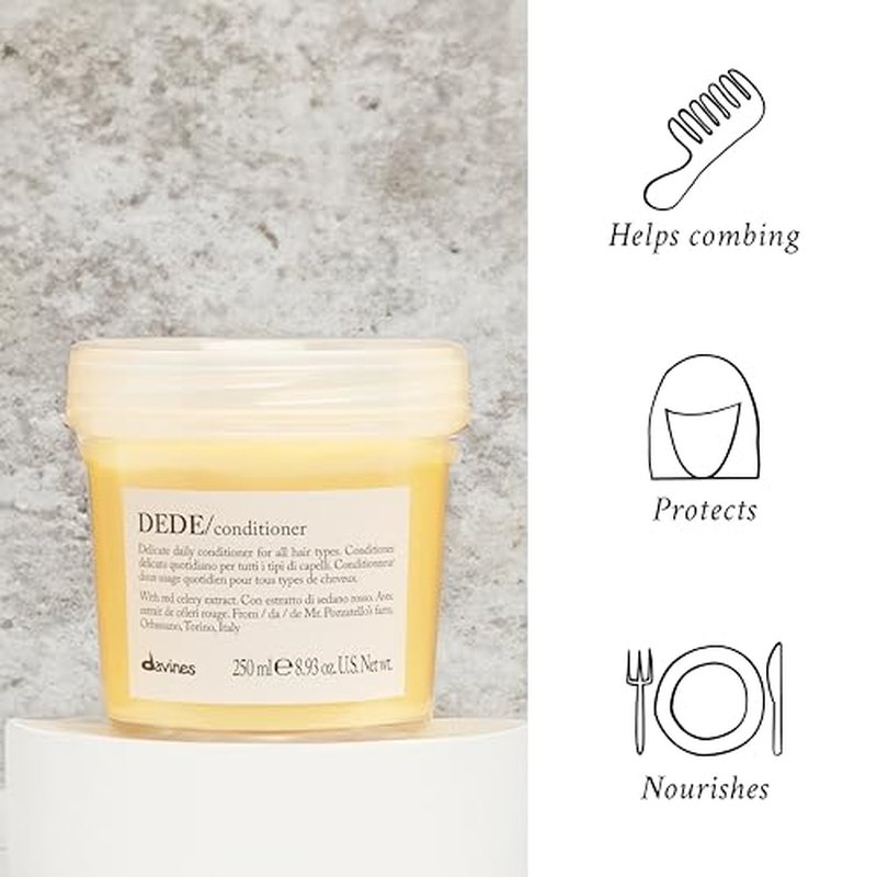 Davines DEDE Conditioner, Daily Lightweight Moisturizing Formulation For Normal And Fine Hair