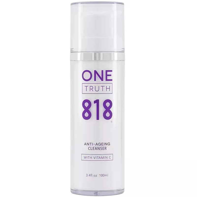 One Truth 818 Anti-Aging Cleanser - Gentle, Non-irritating Organic Barrier Protecting Face Wash, Brightening with Vitamin C & Antioxidants |
