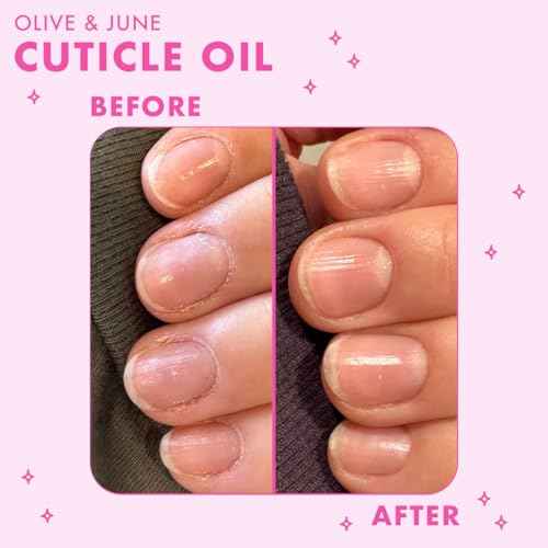 Olive & June Cuticle Oil | Hydrating Formula with Goji Berry & Avocado Oil | Fast-Absorbing, Moisturizing & Fragrance-Free | Brush Tip Applicator | Vegan & Cruelty-Free | Dermatologist Tested