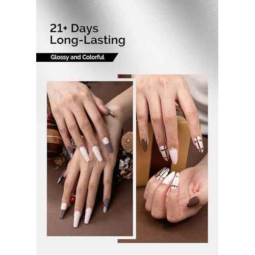 MelodySusie Thick Gel Nail Polish Set- 2 Pcs 15ML Neon Orange & Red Gel Polish Set Soak Off UV LED Christmas Gift for Women Nail Art Manicure Salon DIY Nail Design Decoration at Home