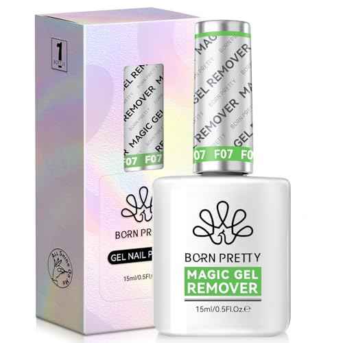 Born Pretty Magic Gel Nail Polish Remover, HEMA&TPO FREE,Quickly Remove Nail Polish in 2-5 Minutes,No Need for Foil Soaking Or Wrapping