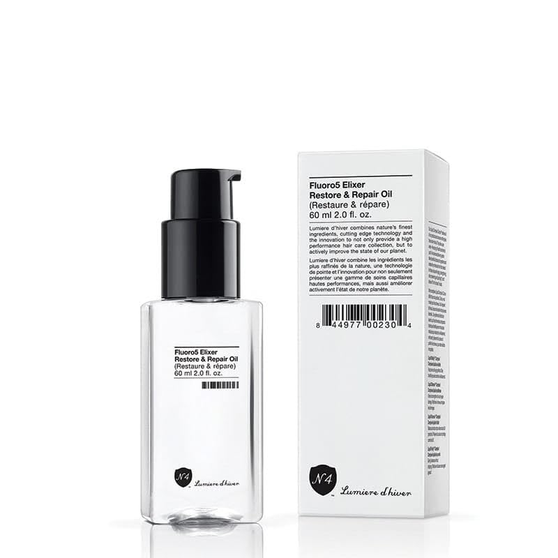 Number 4 Hair Oil - Fluoro5 Elixir Restore & Repair Anti-Frizz Serum for Damaged Hair | 2.0 oz
