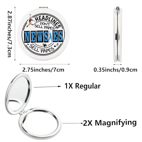 SEIRAA Musical Pocket Mirror Musical Gifts Headlines Don't Sell Papes Sell Papes Musical Compact Mirror (New sies)