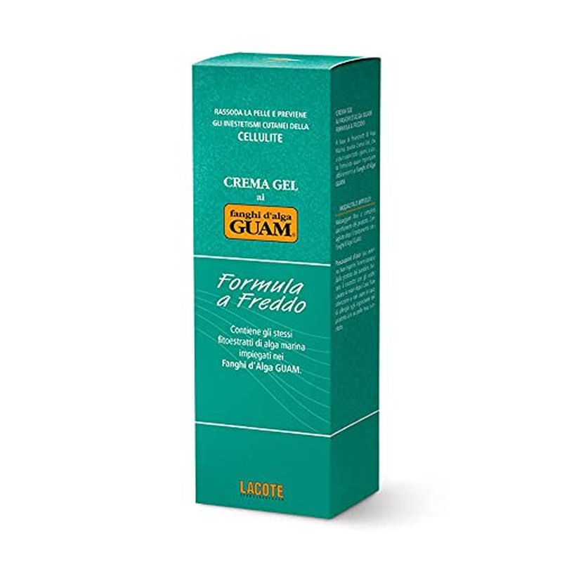 Guam Cooling Anti Cellulite Cream for Thighs and Legs, Natural Cellulite Treatment with Menthol and Seaweed, Best After Body Wrap, Skin Firming Cream Gel, 8.4 OZ