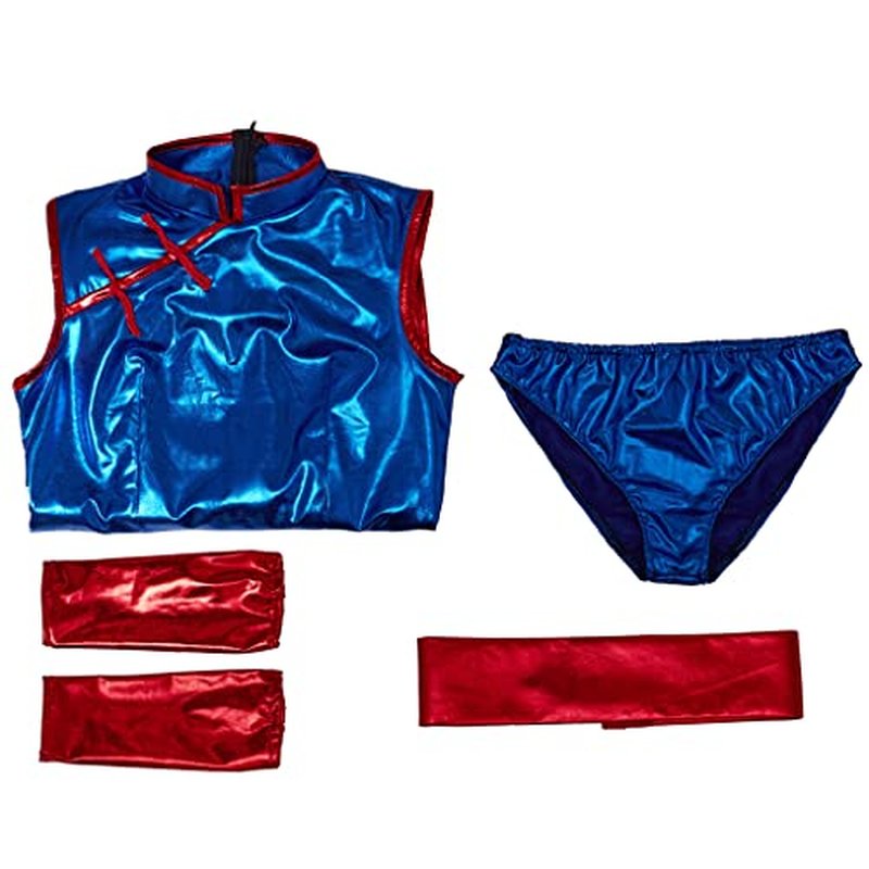 iSHOWcos Women's Chi Chi Cosplay Costume Cheongsam Sexy Blue Dress Halloween Suit