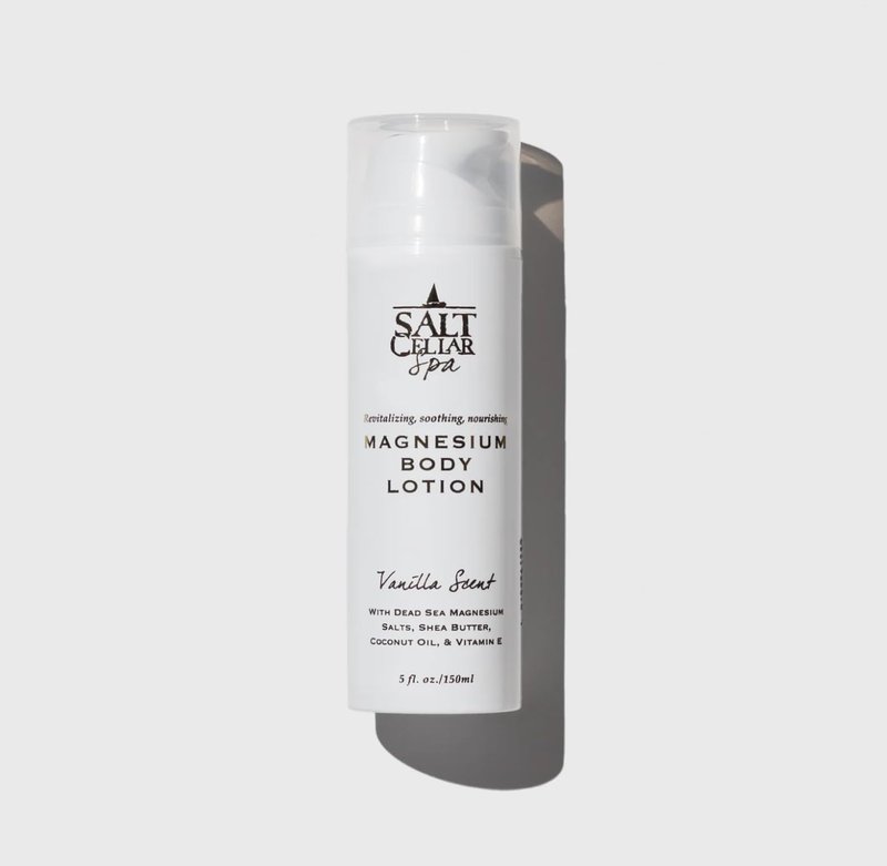 Salt Cellar Spa Dead Sea Magnesium Body Cream – Hydrating, Soothing & Nourishing Moisturizer with Shea Butter, Coconut Oil & Vitamin E – Vegan, Paraben-Free, Cruelty-Free – 5 fl oz