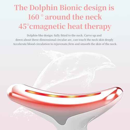 Red-Light-Therapy-for-Face and Neck, Face ?? culpting Wand with 7 Color, Anti ??rinkles Facial Massager for Face and Neck Tool for Skin Care (White)