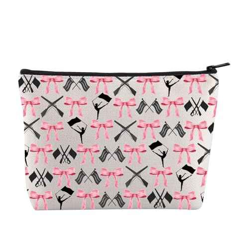 JYTAPP Winterguard Makeup Bag Colorguard Marching Band Color Guard Gift Colorguard Team Cosmetic Bag Flag Gifts