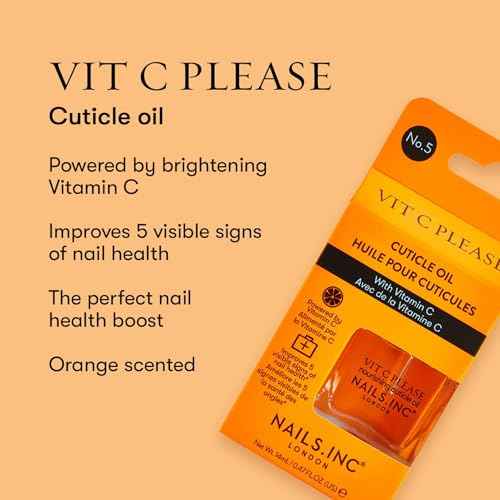 Nails Inc Mini Nail Treatment Duo, Glow & Grow Nail Growth Treatment, Vitamin C Nourishing Cuticle Oil, Strong Nails, Smooth Nails, Promote Nail Health, Ultra Glossy, Cruelty Free, Vegan, 2 Piece Set