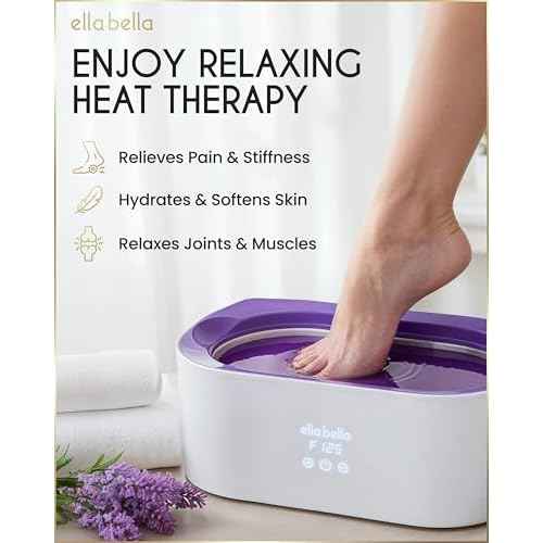 ELLA BELLA¢ç Paraffin Wax Machine for Hand & Feet ? Parafin Wax Warmer ? Everything in One Kit ? Paraffin Wax Refills, Mitts & Booties ? Soothing Relief with Parrafin Hot Wax ? Home Paraffin Wax Bath