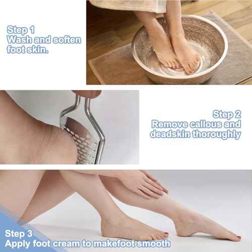 Professional Foot Scrubber Dead Skin Remover, Pedicure Foot File Callus Removal, Heel Scraper for Cracked Heels, Microplane Cheese Grater for Feet, Foot Rasp for Hard Skin(T1)