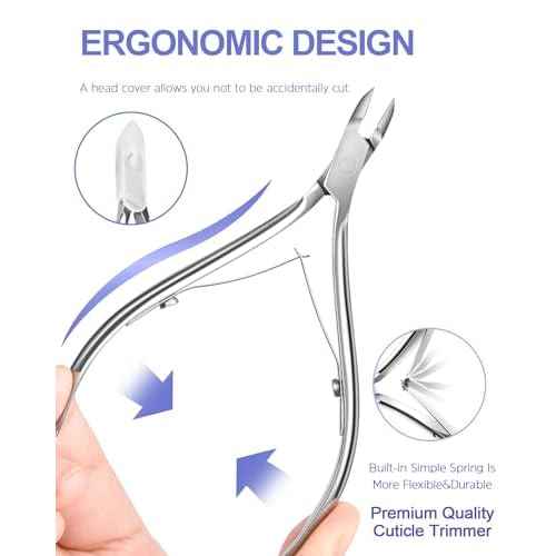 MORGLES Nail File and Buffer Blocks with Nail Care Kit, 13 Pcs Manicure Kit for Women with Milk and Honey Cuticle Oil and Cuticle Trimmer Set