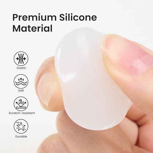 Beetles Nail Stamp 3Pcs Silicone French Tip Nail Stamp Kit with Replacement Nail Stamper Heads and Scrapers Soft Silicone Nail Printing Tool for Home Manicure Diy Nail Art Salon Gifts for Girls