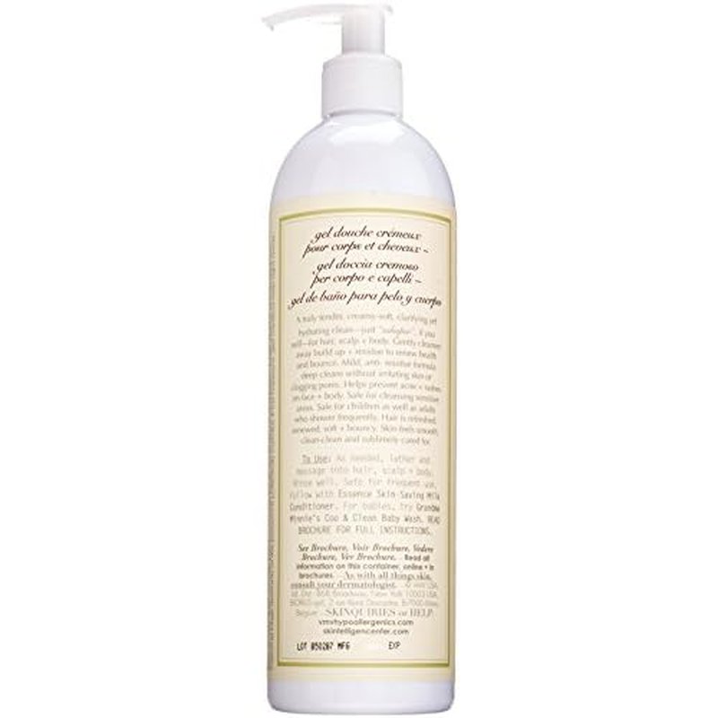 VMV HYPOALLERGENICS Hypoallergenics Essence Skin-Saving Super Wash Hair and Body Milk Shampoo 16.9 Fl Oz (Pack of 1)