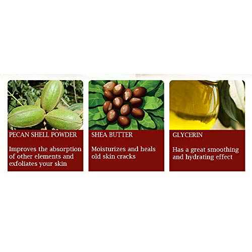 BIOAQUA Foot Scrub Cream, Exfoliating and Cleansing Foot Care with Plant Scrub Particles, Shea Butter Extract & Herbal Ingredients, Smooth Soft Feet, 180g (6.35oz)