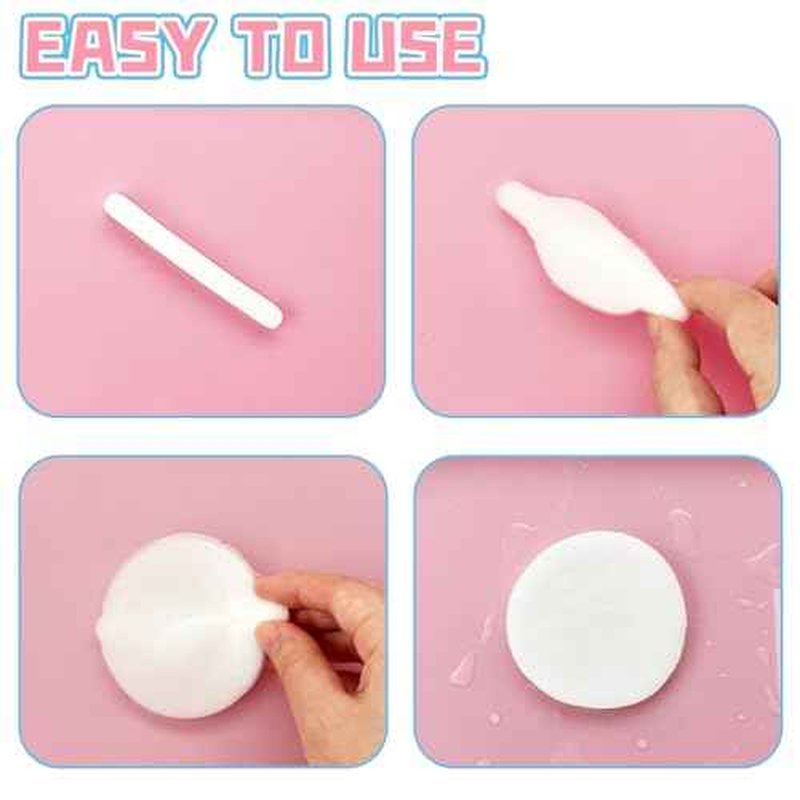 120 Pcs Facial Sponges Compressed,Facial Cleansing Pads,Round Face Cleaning Sponge for Spa,Exfoliating,Face Wash