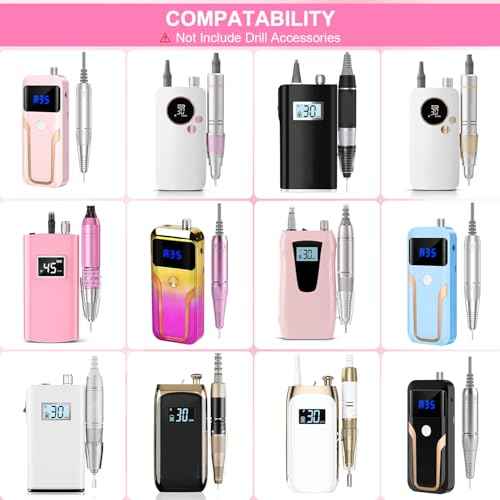 Nail Drill Machine Storage Case Compatible with MelodySusie/MOCOWIND Professional Electric Nail Drill Machine, for Travel Nail Drill Machine Storage Pouch Professional Bag (Case Only)