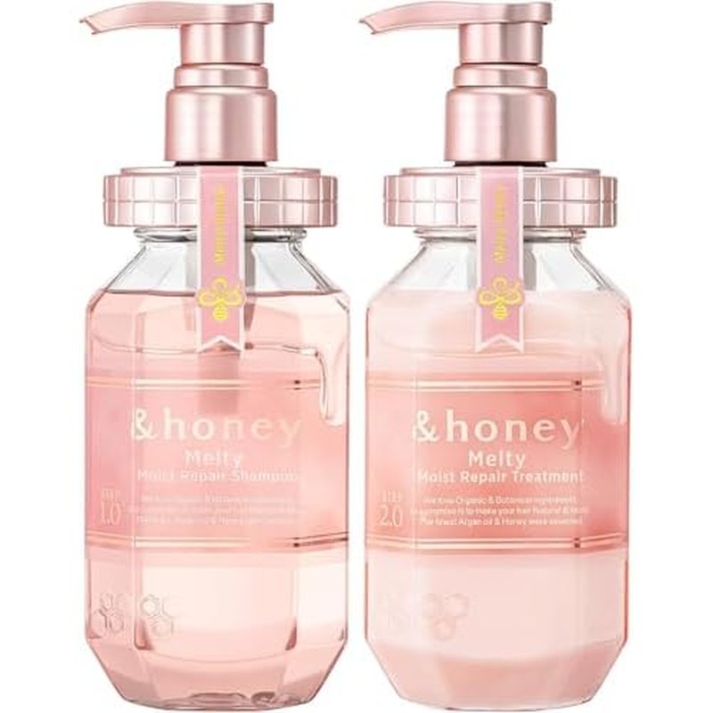&honey Melty Moist Repair Shampoo & Conditioner Set with Hair Tie
