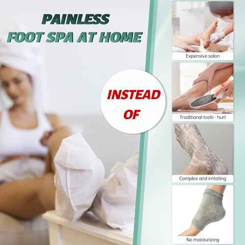 VGO 3 Pack Foot Peeling Mask, Natural Exfoliating Foot Mask, Dead Skin Callus Remover Repair Heels, Smooth Touch Feet, Hydrating Foot Care for Dry Cracked Feet