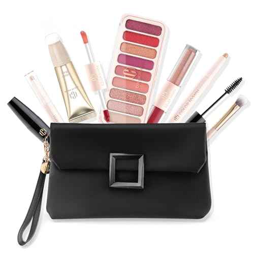 Color Nymph All In One Makeup Kit For Teens And Girls With Waterproof Handbag Makeup Kit Included 9 Colors Matte And Pearl Eyeshadow Palette Liquid Blush, Double Ended Lipgloss Concealer Brush Mascara