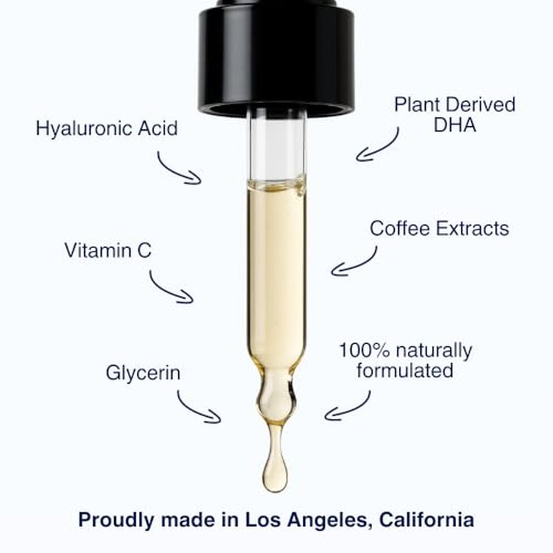Glow Drops ? Customizable Self Tanning Drops for Face & Body ? Buildable Natural Glow with Hyaluronic Acid, Vitamin C & Plant Extracts ? Vegan, No Smell, Streak-Free ? 27ml