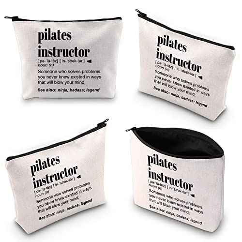 WCGXKO Pilates Instructor Gift Pilates Gifts Pilates Lover Gift Pilates Teacher Zipper Pouch Cosmetic Bag (pilates instructor)
