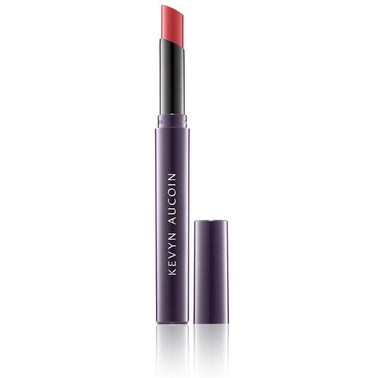 Kevyn Aucoin Unforgettable Matte Lipstick, Confidential: Intense color and slim design allows for a precise single stroke. Comfortable, weightless and smudge proof formula. Makeup artist go to.