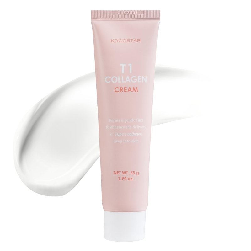 T1 Collagen Cream Wrapping Peel-off Mask | Improves Skin Elasticity and Hydrates Skin, Patented 65% Type 1 Biofilm Collagen Formula, Korean Skin Care, 1.94 fl oz.
