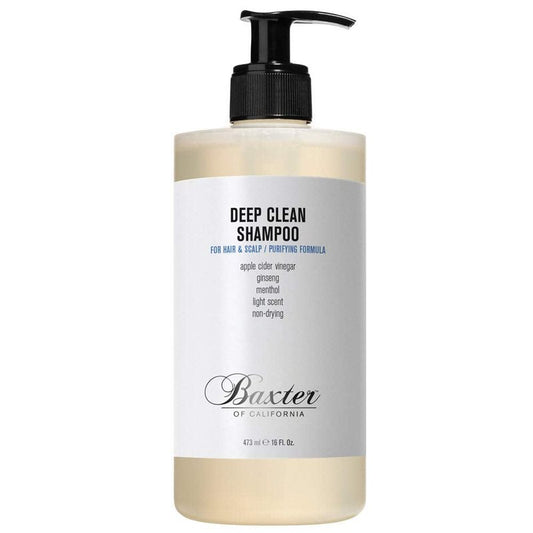 Baxter of California Deep Clean Shampoo - 16 Fl Oz | Refreshing Formula for All Hair Types