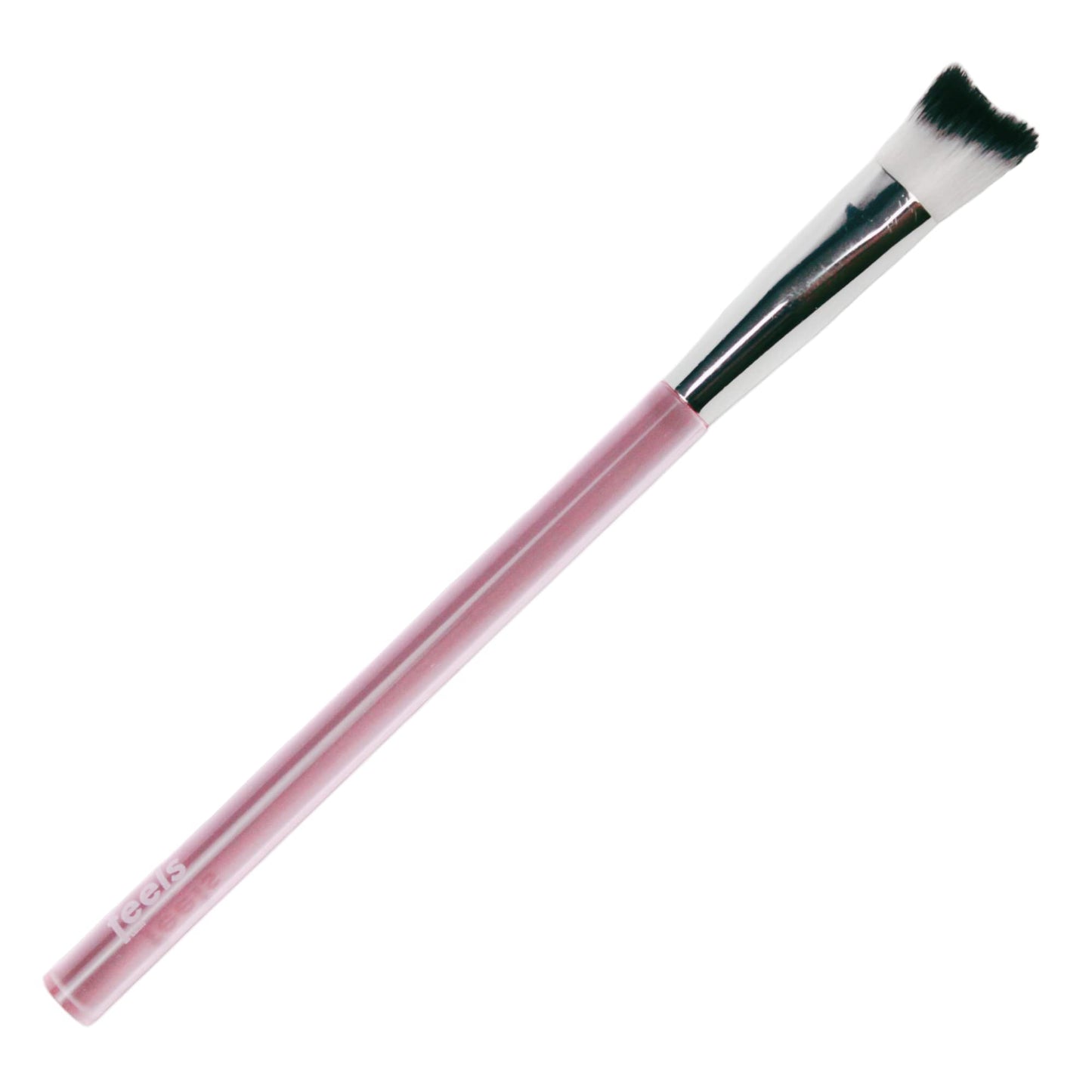 Feels Lash Cleaning Brush Eyelash Extensions Shampoo Brush Soft Curved Fluffy Cleansing (10 pack, Pink)