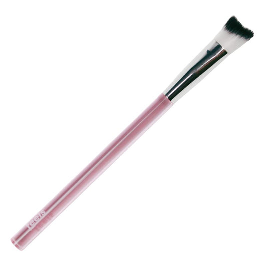 Feels Lash Cleaning Brush Eyelash Extensions Shampoo Brush Soft Curved Fluffy Cleansing (10 pack, Pink)
