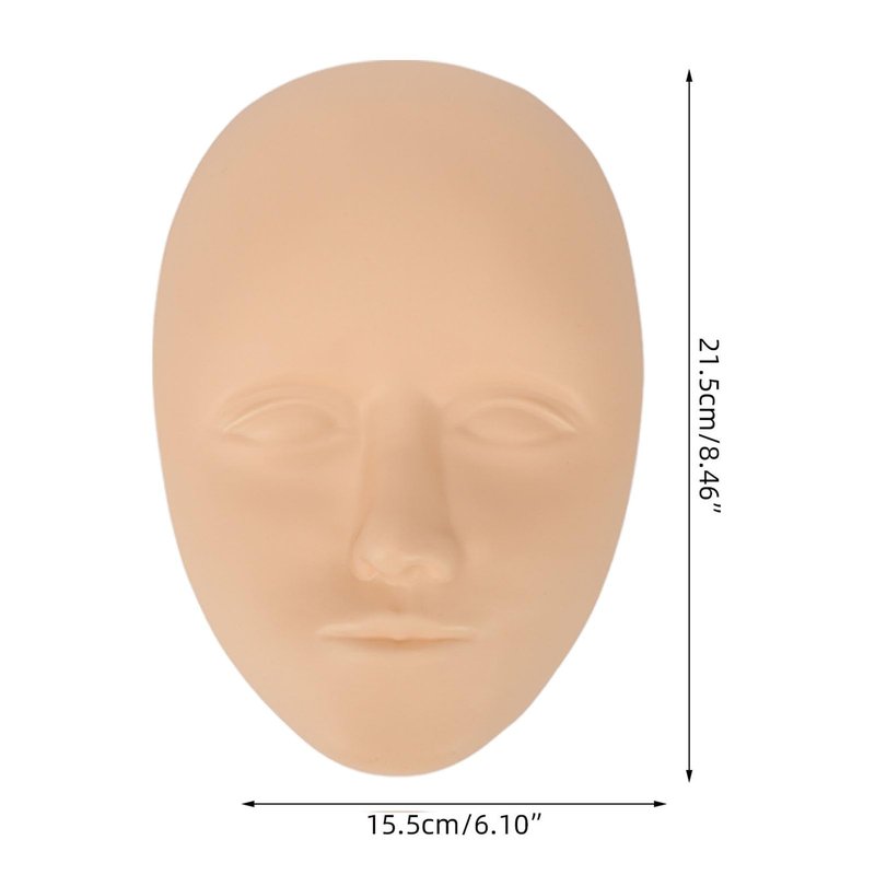 Face Practice Skin, 10 Pcs 3D Practice Face Skin Practice Skin Face Microblading Eyebrow Eye Lip Silicone Fake Skin for Beginners Experienced Artists