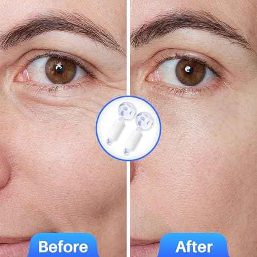 Ice Globes & Ice Roller for Face and Eyes - Facial Massage Tools for Skin Care, Reduce Wrinkles & Puffiness, Cooling Globes & Roller Ball for Glowing Skin 2PCS (Blue)