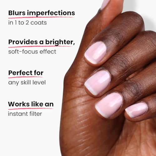 LONDONTOWN Illuminating Nail Concealer - Sheer Brightening Nail Polish & Strengthener for Yellowing, Damaged or Discolored Nails, Natural Nail Perfector, 21+ Free, 0.4 Fl Oz