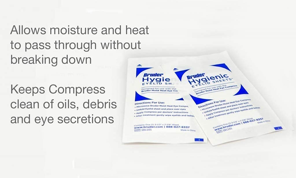 Bruder Dry Eye Care Bundle (Moist Heat Eye Compress/Hygienic Eyelid Sheets)
